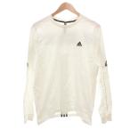 アディダス adidas Tシャツ M 白 ホワイト 長袖 ラウンドネック /NL メンズ