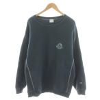 チャンピオン CHAMPION × エクストララージ XLARGE スウェット トレーナー ロゴ 刺繍 XL 青 ブルー C8-U021 /AN42 メンズ