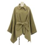  Snidel новый дерево super .sweet Triple collaboration PONCHO COAT пончо пальто отложной воротник шерсть . ремень имеется F SWFC214047