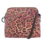 ショッピングヒョウ柄 フルラ FURLA ショルダーバッグ レザー レオパード ヒョウ柄 茶 ブラウン ピンク /BB レディース