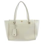トリーバーチ TORY BURCH トートバッグ ハンドバッグ レザー ロゴ 白 ホワイト 10007150 /KU レディース