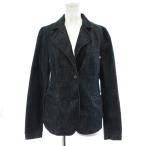 ショッピングMIUMIU ミュウミュウ miumiu デニムジャケット テーラードジャケット シングル 40 紺 ネイビー /AN43 レディース