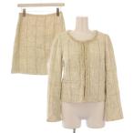  Kumikyoku k Miki .k выставить no color жакет внешний короткий flair юбка мини длина твид 2 1 бежевый 