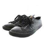 ショッピングPRADA プラダスポーツ PRADA SPORT スニーカー シューズ レースアップ レザー 38 黒 ブラック 5811 /AN18 レディース