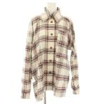 ヴィヴィアンウエストウッドレッドレーベル ネルシャツ 長袖 チェック柄 オーブ 刺繍 変形 00 ベージュ 赤 16-12-812020 レディース