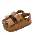 プラダ PRADA モノリス ナッパレザー サンダル ストラップ 35 ブラウン /TK レディース