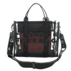ショッピングJACOBS マークジェイコブス MARC JACOBS THE MESH メッシュ トートバッグ スケルトン 2WAY ショルダーバッグ 黒