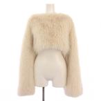 ザラ ZARA FAUX FUR SWEATSHIRT ニット セーター フェイクファー 長袖 XS-S アイボリー 3692/953/052 /TK レディース