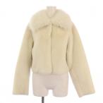  Amy Ist wa-rueimy istoire искусственный мех комбинированный жакет S слоновая кость 1122502044-4 /BM женский 