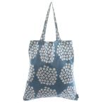 マリメッコ marimekko トートバッグ ハンドバッグ 花柄 青 ブルー /AN91 レディース