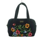 ショッピングフェイラー フェイラー FEILER ハンドバッグ 花柄 黒 ブラック マルチカラー /MI レディース