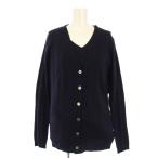  Three Dots three dots ансамбль кардиган длинный рукав вязаный свитер V шея M темно-синий /TK женский 