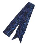 フェンディ FENDI ラッピー スカーフ レオパード ヒョウ柄 イタリア製 ネイビー /BM ■OH レディース