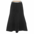 ミューズ ドゥーズィエム クラス 24AW SMOOTH FRARE フレアスカート ニット ロング マキシ 36 黒 ブラック 24060520501030