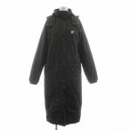 フィラ FILA ベンチコート ロング フード M 黒 ブラック /KU レディース