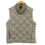 ポロゴルフ ラルフローレン POLO GOLF RALPH LAUREN ダウンベスト ナイロン ショールカラー M グレー