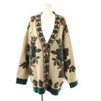 ショッピングzara ザラ ZARA カーディガン ニット M ベージュ 柄 /HK レディース