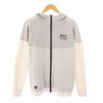 マスターバニー MASTER BUNNY ゴルフウェア ジップアップパーカー ジャケット ストレッチ ショート丈 ロゴ ウール混 5 白 ホワイト