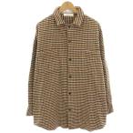  Gelato Pique Homme GELATO PIQUE HOMME салон одежда часть магазин надеты фланель рубашка casual рубашка большой Silhouette проверка длинный рукав L