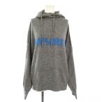 красный neakane femme Parker шерсть 38 серый синий голубой Logo принт с капюшоном . длинный рукав /TK женский 