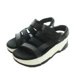 ショッピングteva テバ Teva サンダル 厚底 US8 25.0cm 黒 ブラック /MI レディース