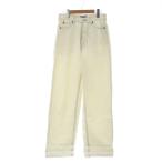  волна SERGE de bleu джинсы брюки из твила 25 белый белый широкий нога /AP женский 