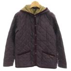 ショッピングラベンハム ラベンハム LAVENHAM キルティングコート ナイロン フード ミドル 38 紫 パープル /HN レディース