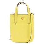 ショッピングフェラガモ サルヴァトーレフェラガモ Salvatore Ferragamo ガンチーニ 2WAY ハンドバッグ ショルダーバッグ レザー ロゴ 黄色 イエロー GU-220024
