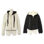 プラダ PRADA 17年製 キルティングジャケット 中綿 アウター リバーシブル 36 白 黒 29C120 /TK レディース