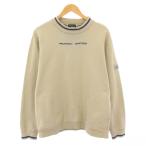  Pearly Gates PEARLY GATES Golf одежда тренировочный футболка длинный рукав вырез лодочкой стрейч Logo 5 хаки /BB мужской 