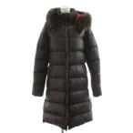 デュベティカ DUVETICA ダウンコート ロング丈 フード ファー アウター 42 茶 ブラウン /AN33 レディース