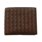 ショッピングヴェネタ ボッテガヴェネタ BOTTEGA VENETA イントレチャートバイフォールドウォレット 二つ折り財布 茶 ブラウン /SS ■OS メンズ