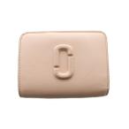 マークジェイコブス MARC JACOBS ザ レザー カバード Jマーク コンパクト ウォレット ミニ 財布 二つ折り ピンク /SS ■OS レディース