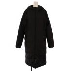 ニューバランス NEW BALANCE ベンチコート ロング ジップアップ フード 中綿 L 黒 JWJP8649 /BM レディース