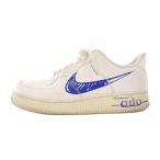 ナイキ NIKE AIR FORCE 1 LV8 UTILITY White/Blue エアフォース1ローLV8ユーティリティ ホワイトブルー スニーカー US9.5 27.5cm