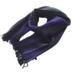  Paul Smith PAUL SMITH muffler полоса рисунок шерсть синий голубой зеленый зеленый /SR женский 