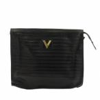  Mario Valentino Mario Valentino MARIO VALENTINO клатч Logo общий рисунок кожа чёрный черный /AN63 женский 