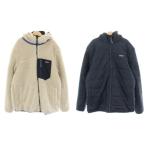 ショッピング紺 パタゴニア 23AW キッズリバーシブルレディフレディフーディ リバーシブルジャケット XXL 16-18 アイボリー 紺 68095FA23 キッズ