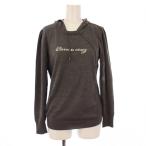  Cara ok rusCARA O CRUZ тянуть over Parker вязаный длинный рукав стрейч Logo оборудование орнамент шерсть 9 серый /BB женский 