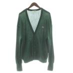 ショッピングラコステ ラコステ LACOSTE カーディガン ウール 3 緑 グリーン Vネック 長袖 ロゴ刺繍 /AP メンズ