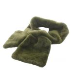 juemijuemi пелерина искусственный мех хаки /AN19 женский 