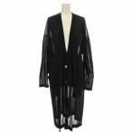 ショッピングロングカーディガン ウィムガゼット Whim Gazette 25SS ハイゲージテンジク ロングカーディガン ニット F 黒 ブラック