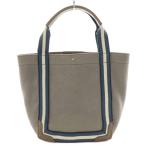 アニヤハインドマーチ ANYA HINDMARCH ポントトート・ミニ ハンドバッグ キャンバス グレー /SS ■OS レディース