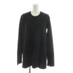 ミューズ ドゥーズィエム クラス MUSE de Deuxieme Classe 21AW スムースニット フレアプルオーバー セーター 長袖 紺 ネイビー