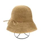 ヘレンカミンスキー HELEN KAMINSKI 麦わら帽子 ラフィアハット リボン ベージュ /YT レディース