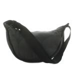 ユニクロ UNIQLO × マリメッコ Marimekko ショルダーバッグ ラウンド ドット柄 ナイロン 黒 ブラック 261-466335 /AN3 レディース