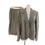  Yves Saint-Laurent YVES SAINT LAURENT выставить костюм tailored jacket блейзер узкая юбка колено длина 38 36 серый /RRrete