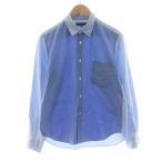 コムデギャルソンオム COMME des GARCONS HOMME カジュアルシャツ 長袖 ストライプ柄 切替 S 青 ブルー HS-B023 /KU メンズ