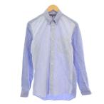 コムデギャルソンオムドゥ COMME des GARCONS HOMME DEUX ボタンダウンシャツ 長袖 ストライプ S 青 DS-B008 /KH メンズ