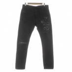 ディーゼル DIESEL KROOLEY JOGG ジョグジーンズ デニムパンツ テーパード ジップフライ ダメージ加工 ストレッチ W30 グレー